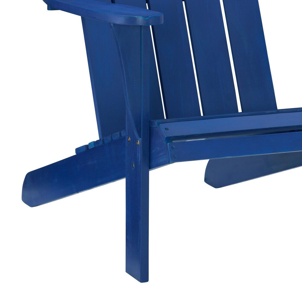 Linon Home Decor Adirondack Patio Chair in Blue, , large