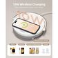 HOMLUX 4-in-1 LED Table Lamp with Portable Speaker and Wireless Charger in White and Gray, , large