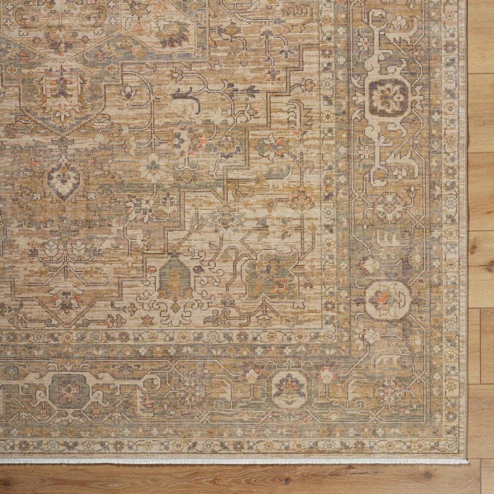 Surya Once Upon a Time Light Beige, Tan, Taupe and Dark Brown 6&#39;5&quot; x 8&#39;10&quot; Area Rug, , large