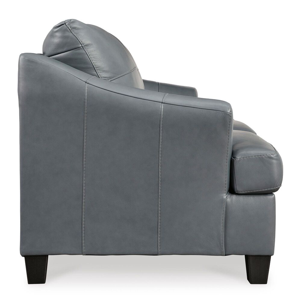 Ashley Genoa Leather Sofa and Loveseat in Steel, , large