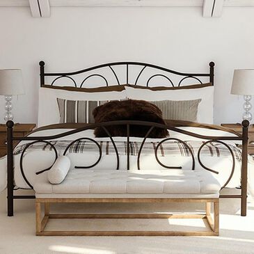 DHP Vanya Queen Poster Bed in Bronze, , large