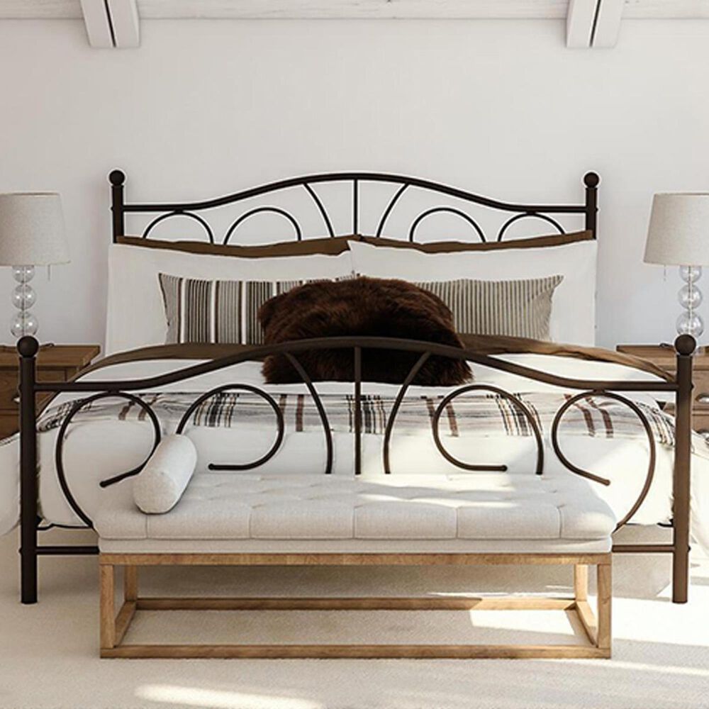 DHP Vanya Queen Poster Bed in Bronze, , large
