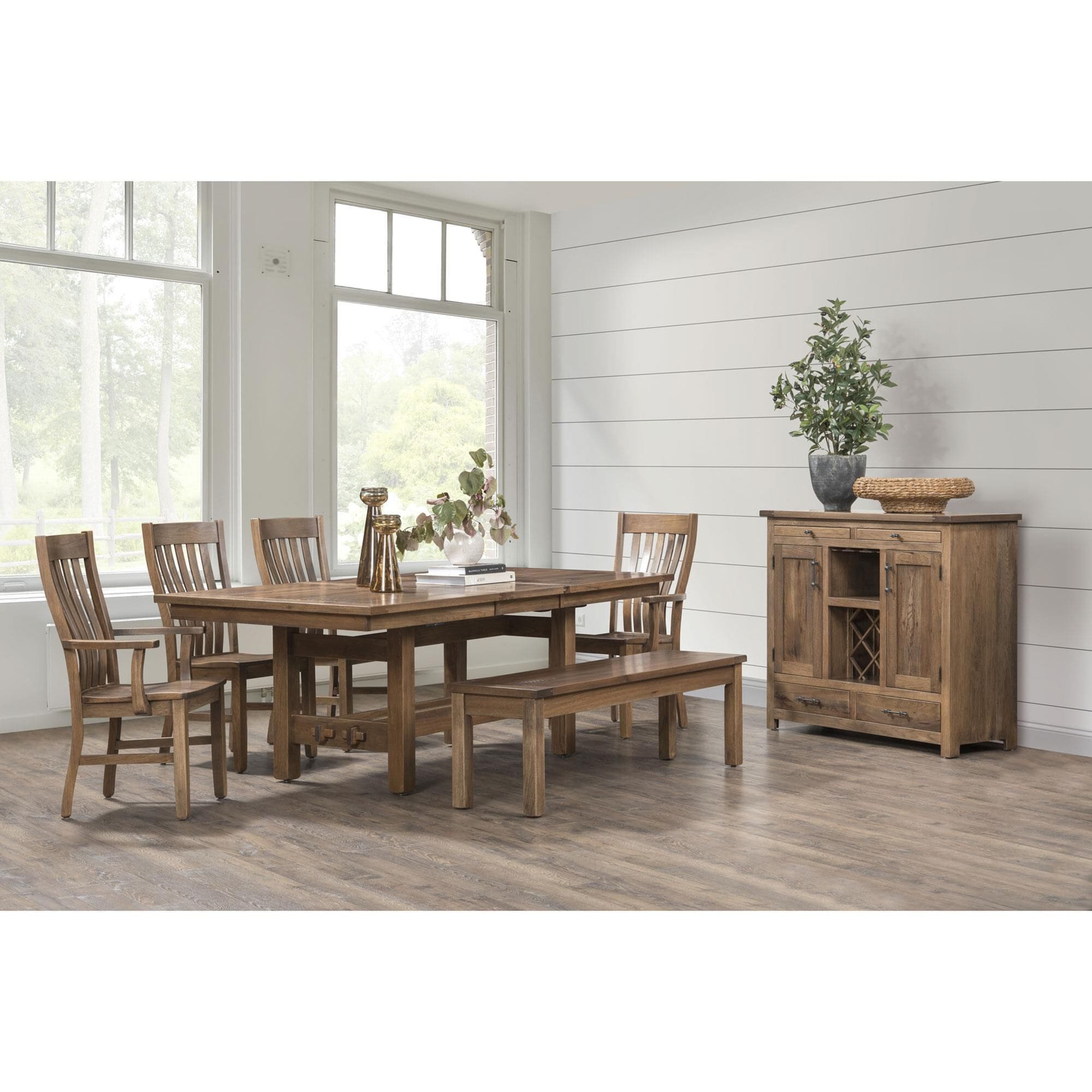 Trailway Llc Sutter Mills 66 inch Dining Table in Rustic Hickory