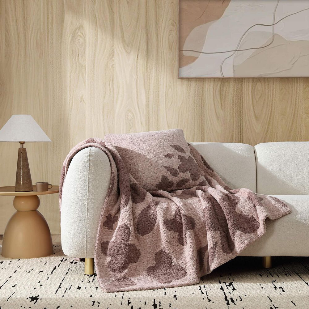 Sunday Citizen Bloom 20&quot; Square Throw Pillow in Dusty Pink and Rose, , large
