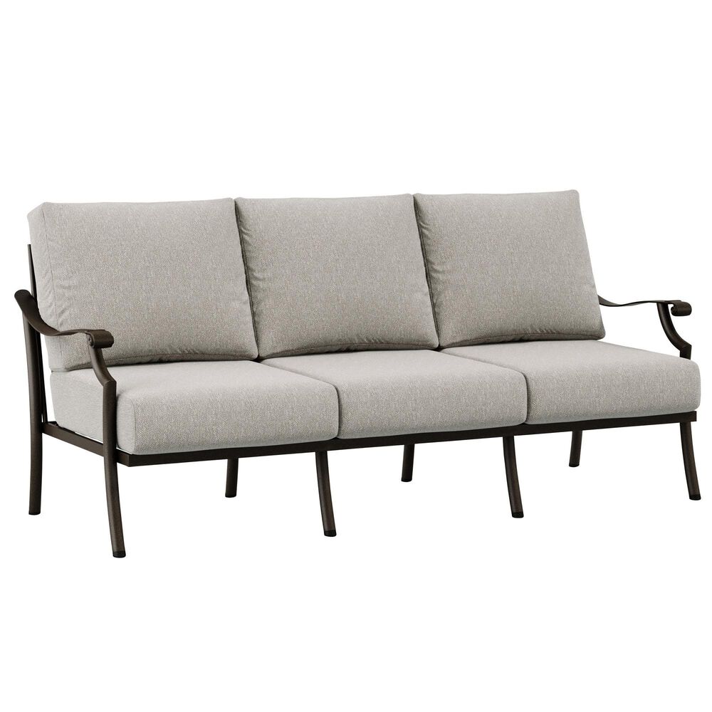 Tropitone Montreux Stationary Patio Sofa in Blue Point Flax, , large