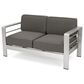Hearth and Haven Cape Coral Outdoor Loveseat in Khaki, , large