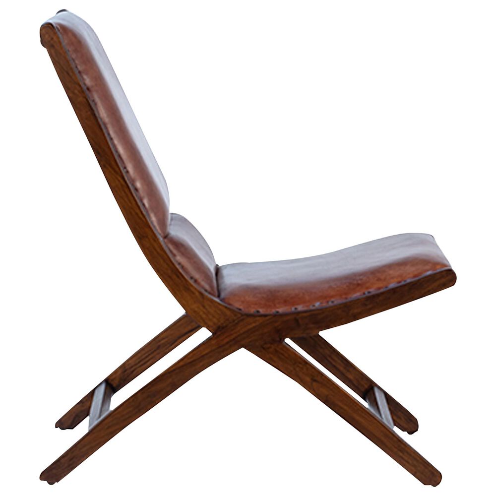 Blue Sun Designs Gibbs Leather Chair in Classic Brown, , large