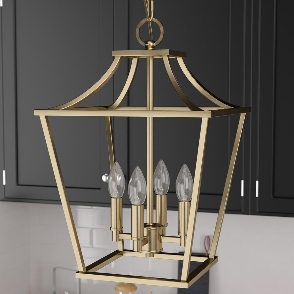 Hunter Laurel Ridge 12&quot; 4-Light Lantern Pendant in Alturas Gold, , large