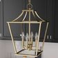 Hunter Laurel Ridge 12" 4-Light Lantern Pendant in Alturas Gold, , large