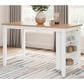 Ashley Gesthaven Counter Height Table in Light Natural and White - Table Only, , large