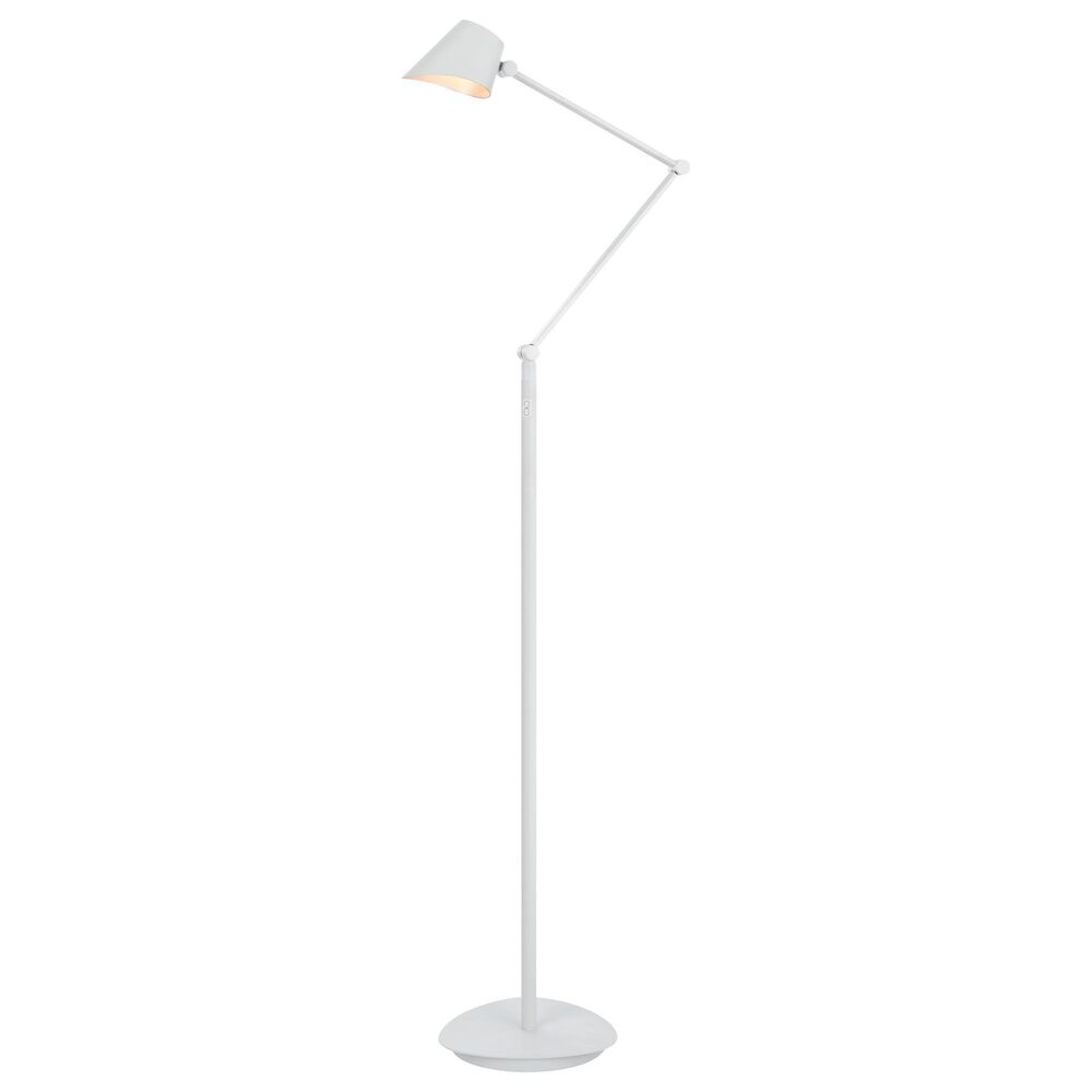 Cal Lighting Polarline Floor Lamp in Sand White, , large