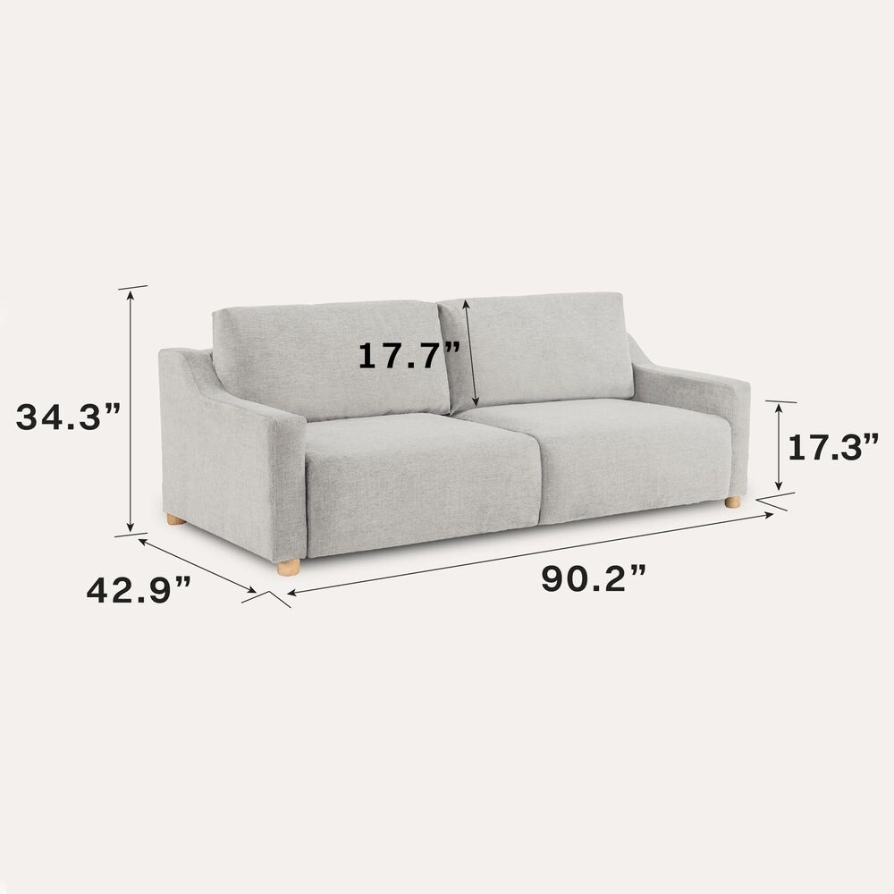 Lifestyle Solutions Glenmont Convertible Sofa in Cream, , large