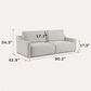 Lifestyle Solutions Glenmont Convertible Sofa in Cream, , large