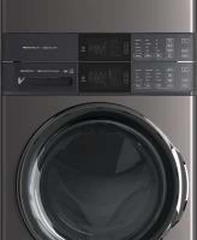 Electrolux 4.5 Cu. Ft. Washer and 8.0 Cu. Ft. Electric Dryer Stack Laundry in Titanium, , large
