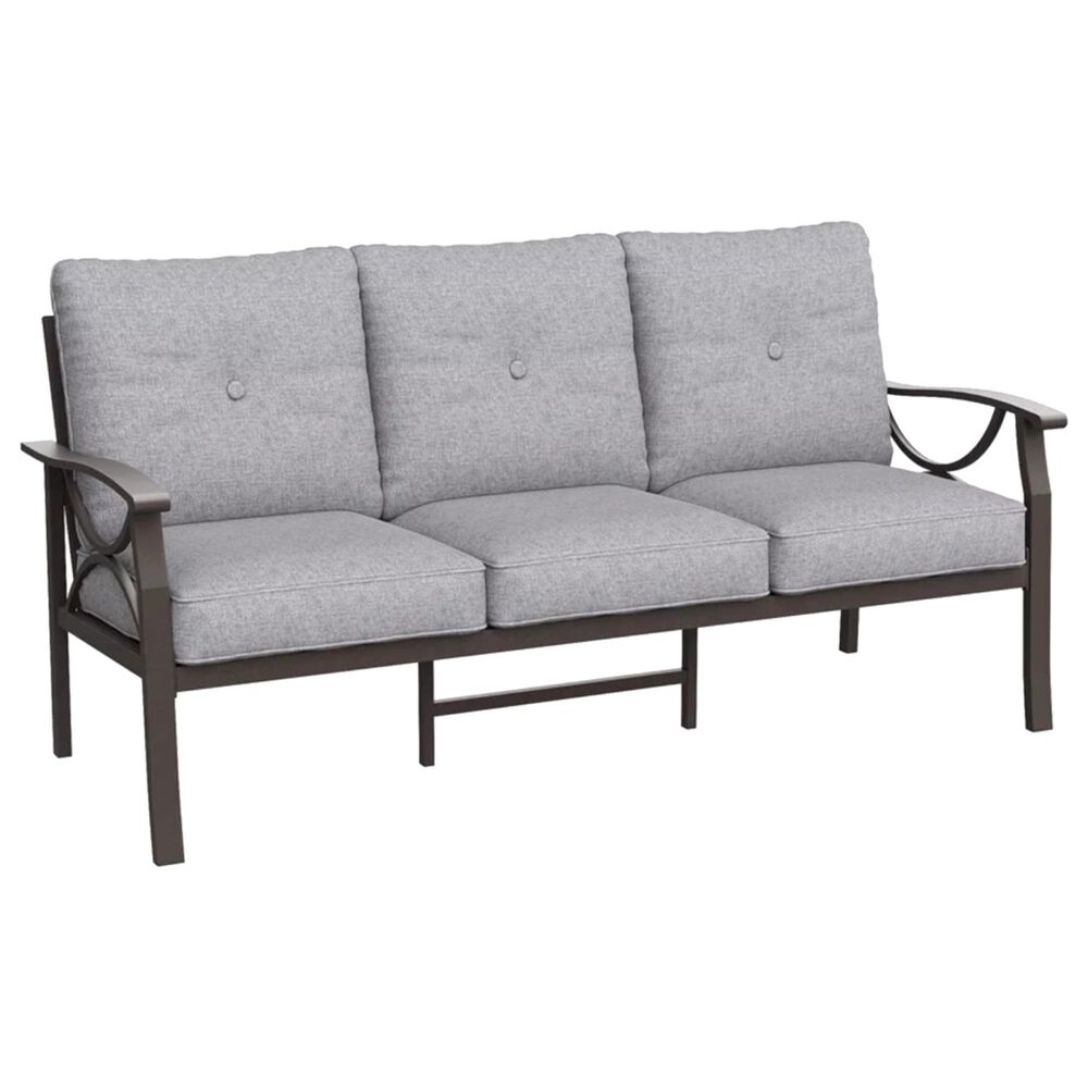 Hearth and Haven Outdoor Sofa with Khaki Metal Frame in Gray, , large