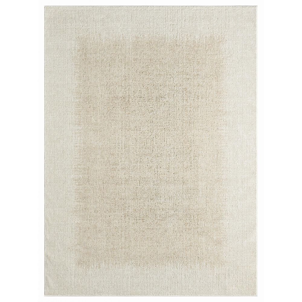 Nourison Grand Street GRN03 Ivory and Beige 6" x 9" Area Rug, , large