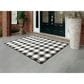 Oriental Weavers Marina Black and Ivory 7"10" x 10"10" Indoor/Outdoor Area Rug, , large
