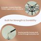 HOMLUX 10" Patio Umbrella in Green, , large
