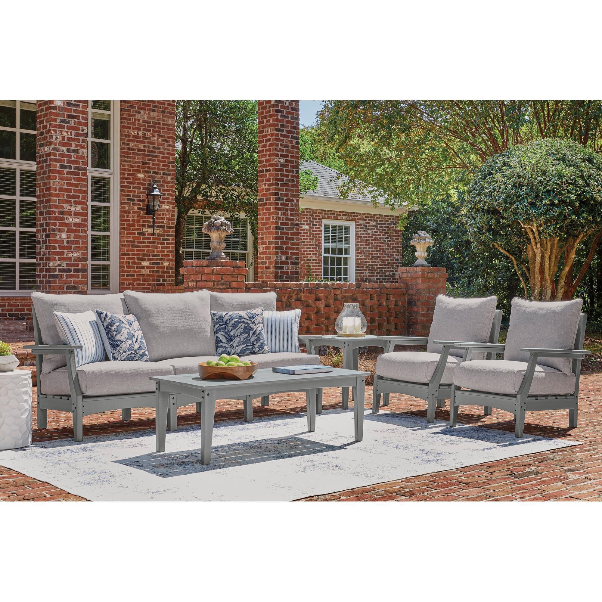 Ashley Cove Beach Outdoor Sofa with Cushion in Gray