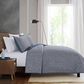 BCP Home Henley 3-Piece Full/Queen Quilt Set in Navy, , large