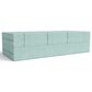 Jaxx Zipline 3-Piece Stationary Convertible Sleeper Sofa in Caribbean Velvet, , large