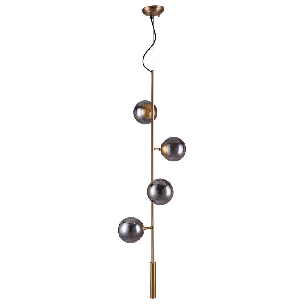 Zuo Modern Zatara Ceiling Lamp in Brass, , large