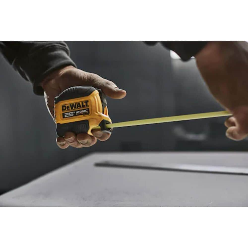 25 FT Left-Handed Tape Measure with Rubber Guard