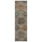 Dalyn Rug Company Silk Road Mocha, Ivory, Copper, Teal, Olive and Gold 2"3" x 7"6" Runner, , large