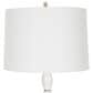 Uttermost Regalia Table Lamp in Beaded White and Antique Brushed Brass, , large
