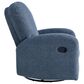 Lifestyle Solutions Paloma Manual Swivel Rocker Recliner in Blue, , large
