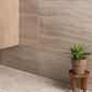 Soho Studio Zenit Beige 12" x 24" Travertine Look Polished Porcelain Tile, , large