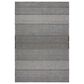 Harounian Rugs Kilim Casablanca 6" x 9" Silver and Grey Area Rug, , large