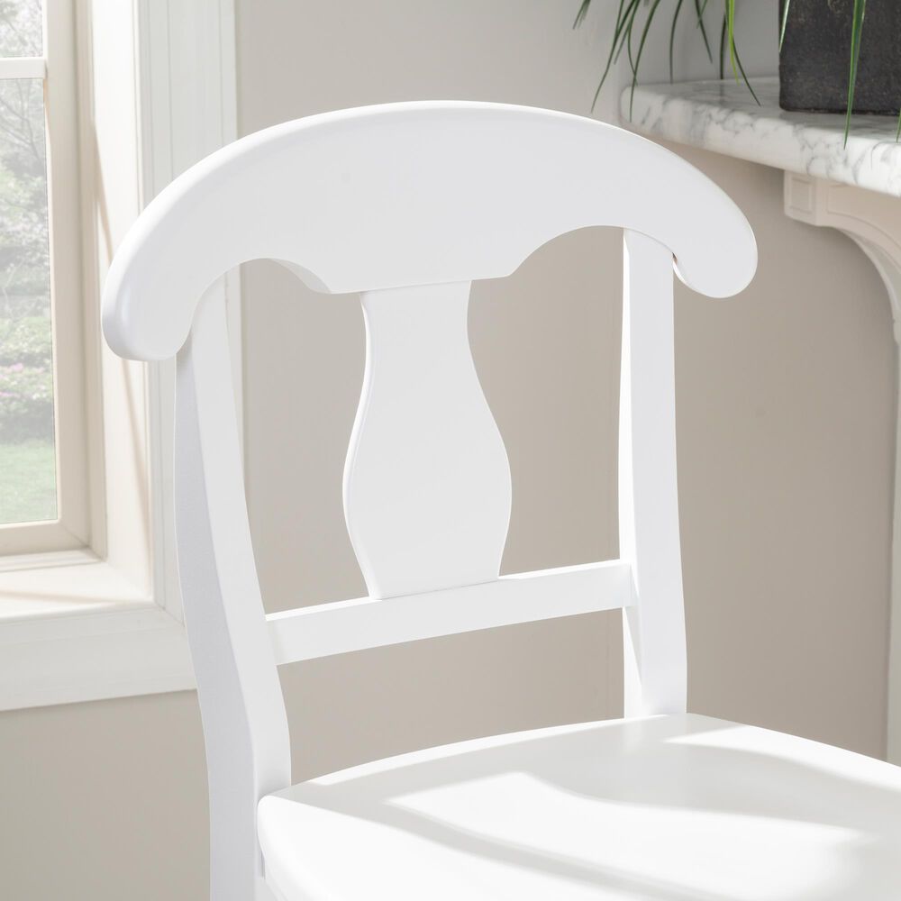 Linon Home Decor Vander Bar Stool in White, , large