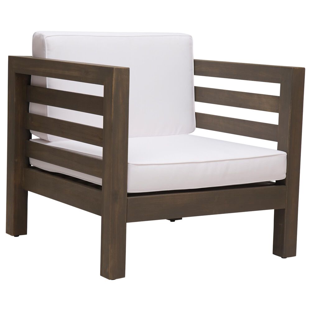 Hearth and Haven Oana Outdoor Club Chair with Cushion in Gray, , large