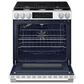 Samsung Bespoke 6.0 Cu. Ft. Smart Slide-In Gas Range with Illuminated Precision Knobs in White Glass, , large