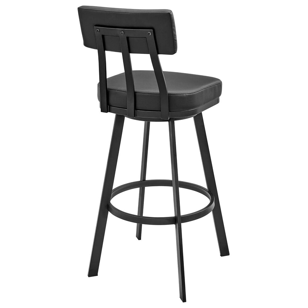 Blue River Benjamin 30&quot; Swivel Bar Stool in Black, , large