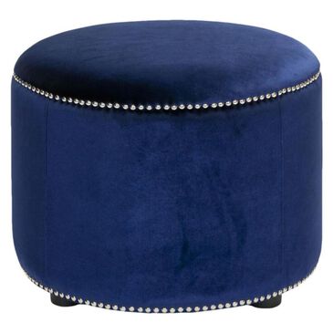 Safavieh Hudson Hogan Ottoman in Blue, , large