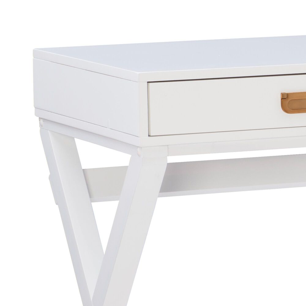 Linon Home Decor Peggy Writing Desk in White, , large