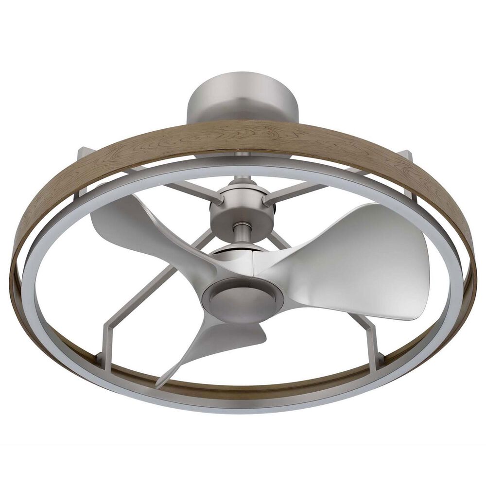 Cal Lighting Arroyo Ceiling Fan Light in Brushed Steel, , large