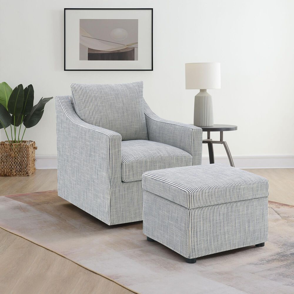 Coaster Winter Swivel Chair in Grey, , large