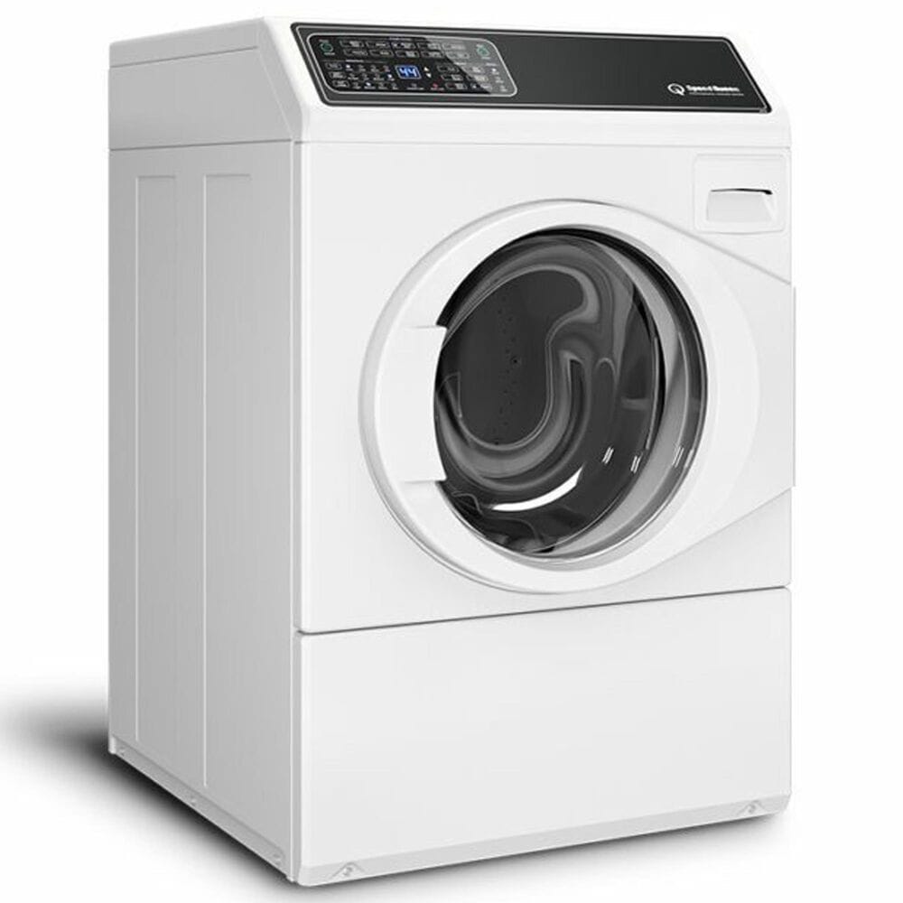 Speed Queen 3.5 Cu. Ft. Right-Hinged Front Load Washer and 7.0 Cu. Ft. Electric Dryer Laundry Pair in White, , large