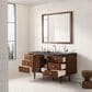 James Martin Vanities Amberly 60" Single Bathroom Vanity in Walnut with 3 cm Charcoal Soapstone Quartz Top and Rectangular Sink, , large
