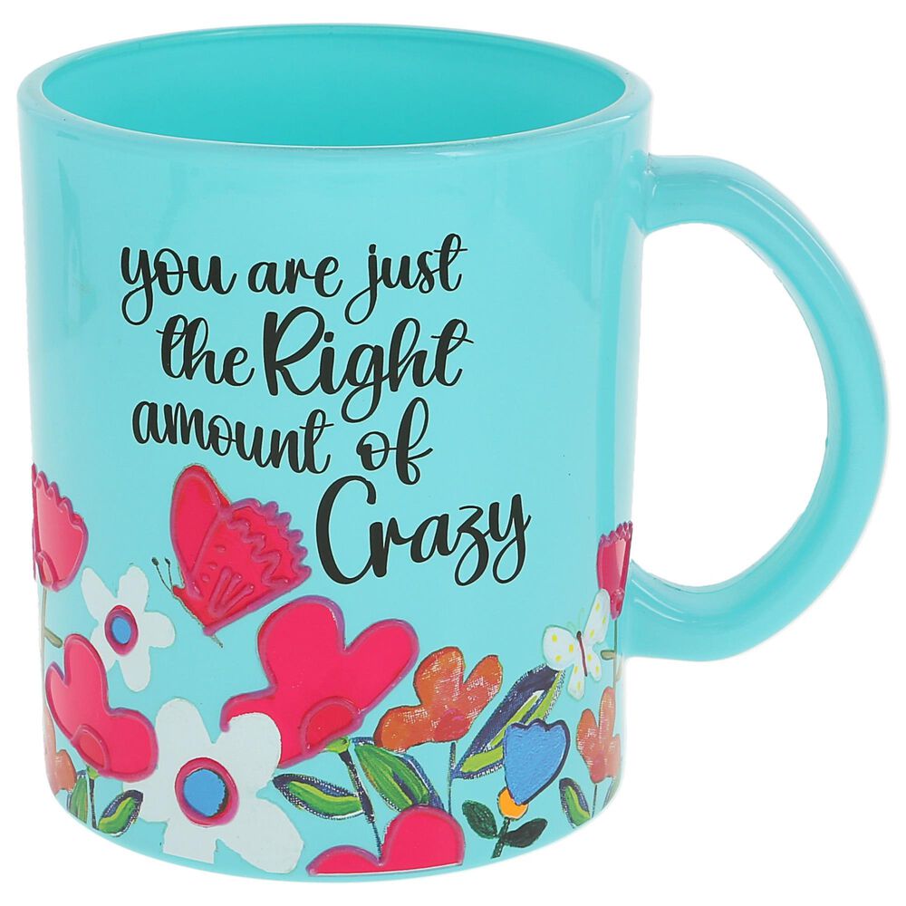 Pavilion Crazy 18 Oz Glass Mug in Teal, , large