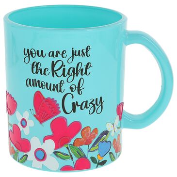 Pavilion Crazy 18 Oz Glass Mug in Teal, , large