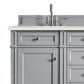 James Martin Vanities Brittany 60" Double Bathroom Vanity in Urban Gray with 3 cm Lime Delight Quartz Top and Rectangular Sinks, , large