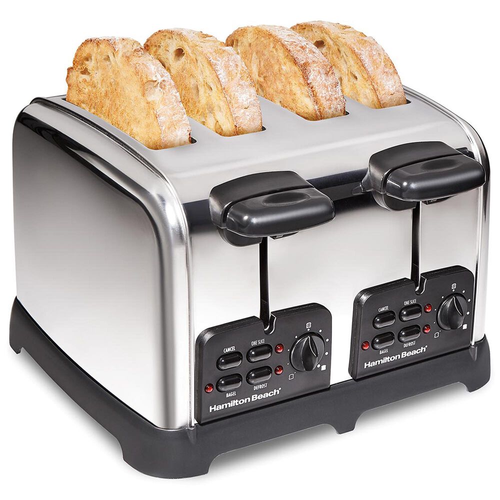 GE Appliances 4-Slice Toaster in Stainless Steel, NFM