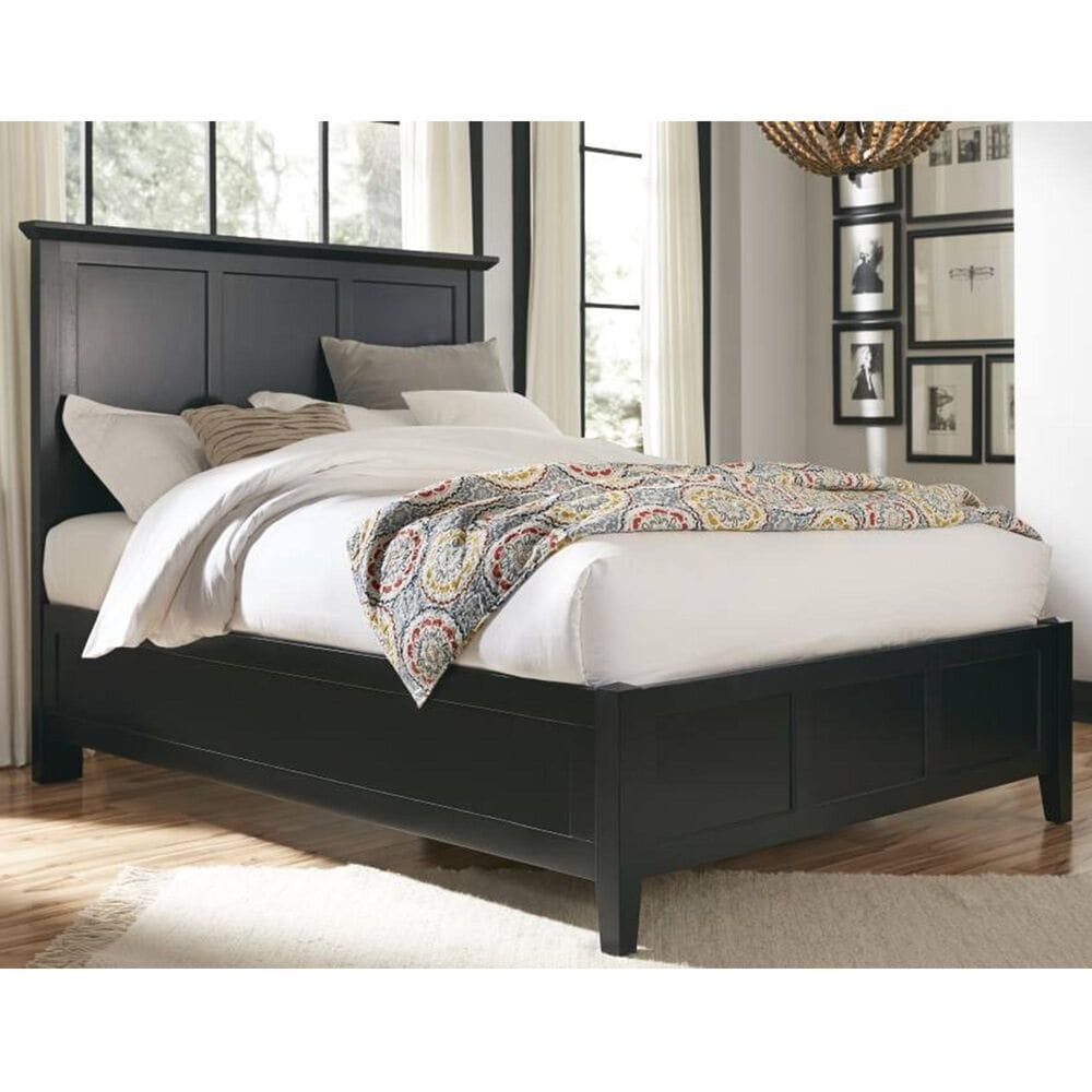 Urban Home Paragon Queen Panel Bed in Black, , large