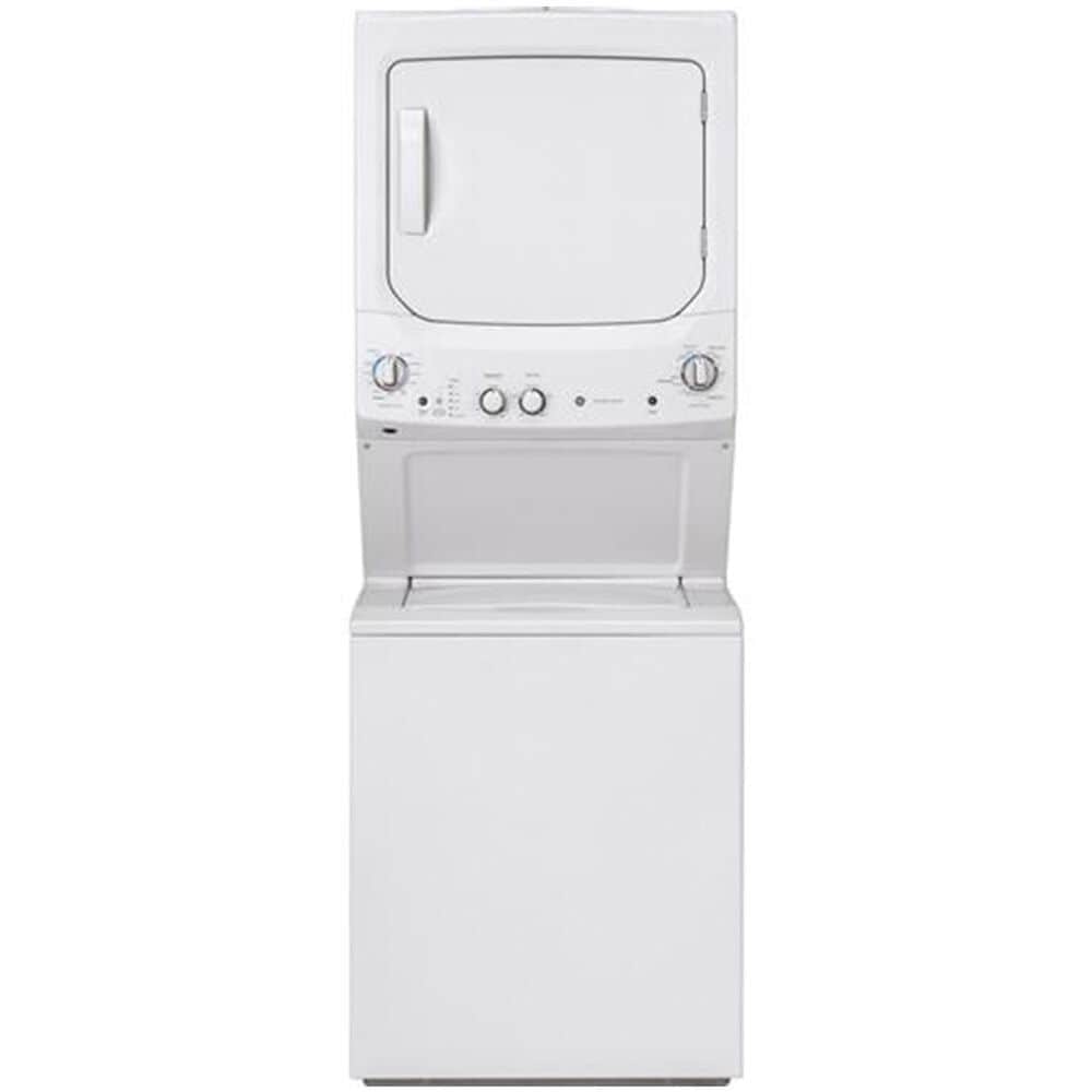 GE Appliances Unitized Spacemaker 3.8 DOE Cu. Ft. Washer and 5.9 Cu. Ft. Electric Dryer in White, , large