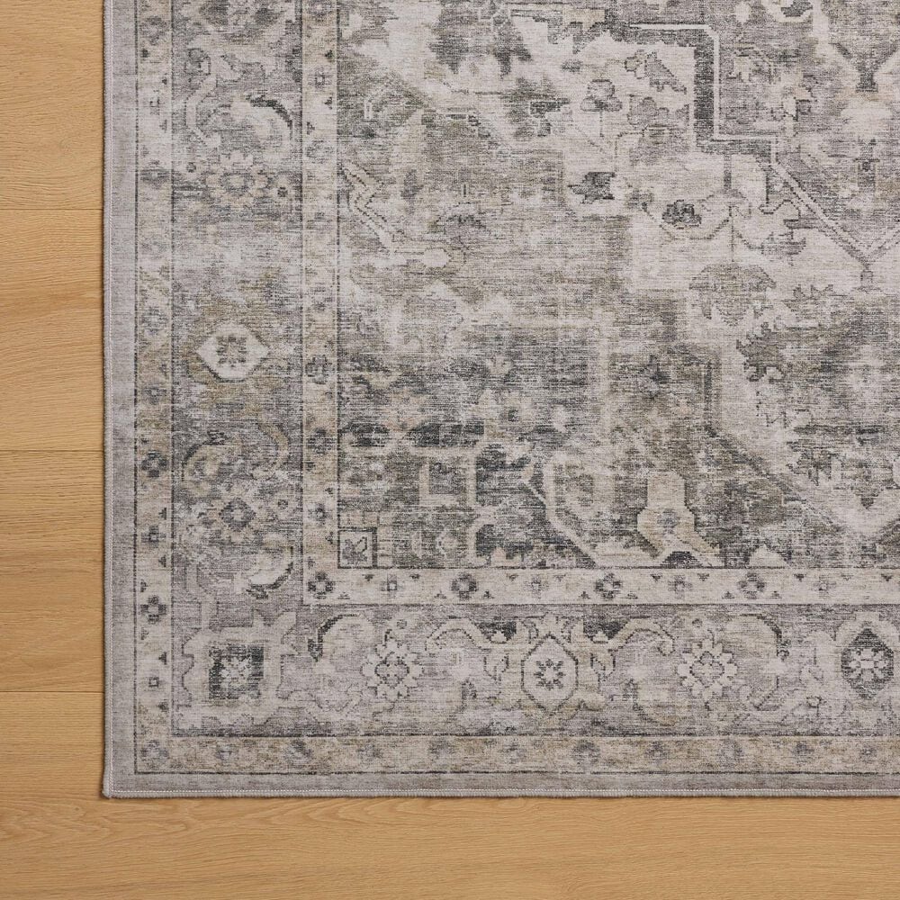 Amber Lewis x Loloi Josie 5&#39; x 7&#39;6&quot; Silver and Natural Area Rug, , large