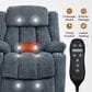 Hearth and Haven Power Lift Recliner in Blue, , large